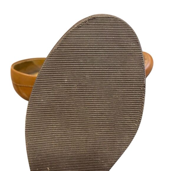 LL Bean Wedge Loafer Women 9M Brown Leather Round Toe Comfort Office Wear Casual - Picture 7 of 11